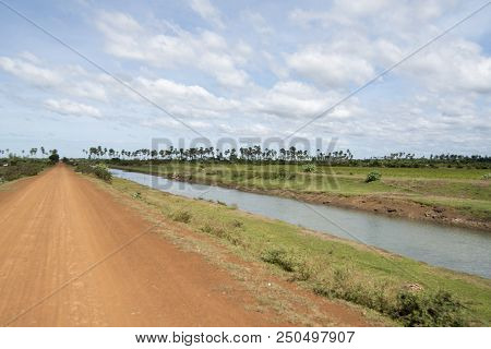 Cambodia Kampong Thom Agriculture Water Canal