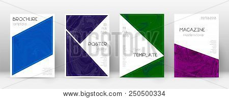 Abstract Cover. Splendid Design Template. Suminagashi Marble Triangle Poster. Splendid Trendy Abstra