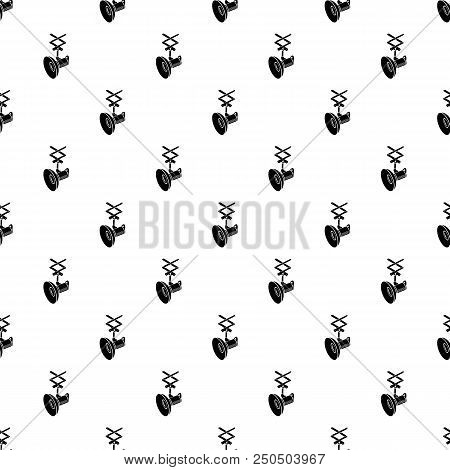 Hanging Professional Flashlight Icon In Simple Style On A White Background
