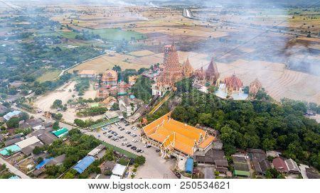 Landscape Of Wat Tham Suea, Kanchanaburi Thailand