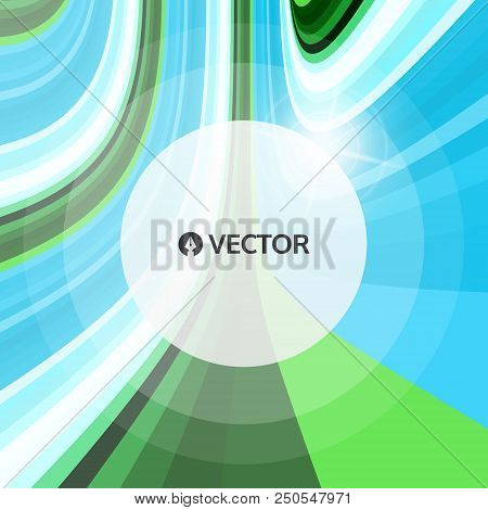 Abstract Swirl Background. Vector Illustration With Place For Text.