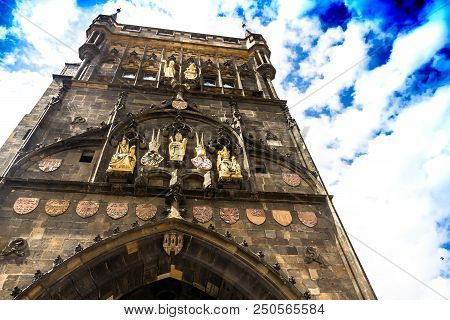 Prague, Czech Republic. Gun Powder Gate Inside Powdertower Incity Center