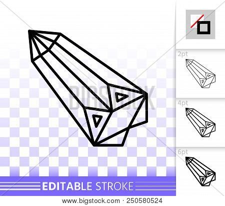 Mouse Cursor Thin Line Icon. Outline Web Sign Of Arrow. Click Linear Pictogram With Different Stroke