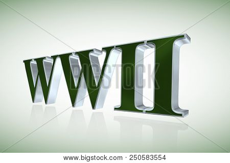 Wwii Lettering - 3d Metal Word Illustration