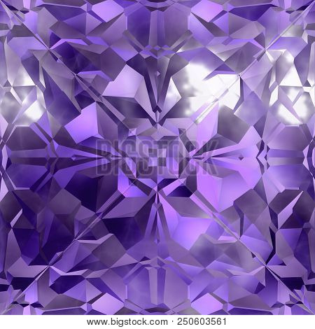 Continuous   Crystal Pattern  - Transprent Brilliance Texture