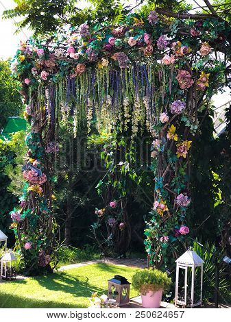 Wedding Flower Decor In The Summer Garden