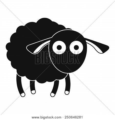 Shocked Sheep Icon. Simple Illustration Of Shocked Sheep Vector Icon For Web Design Isolated On Whit