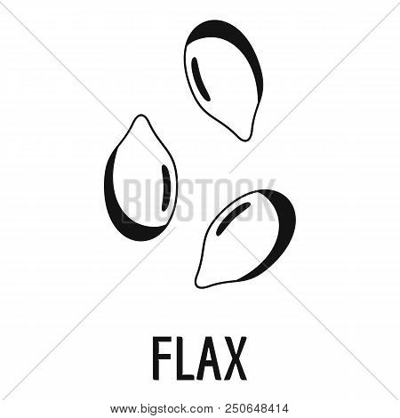 Flax Icon. Simple Illustration Of Flax Vector Icon For Web Design Isolated On White Background