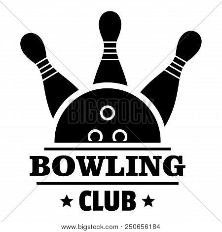 New Bowling Club Logo. Simple Illustration Of New Bowling Club Vector Logo For Web Design Isolated O