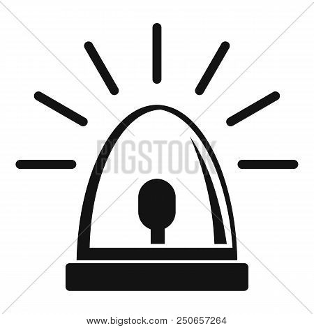 Light Sirena Icon. Simple Illustration Of Light Sirena Vector Icon For Web Design Isolated On White 