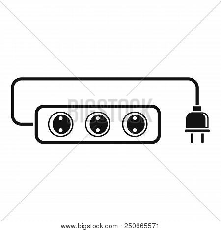 Extension Cord Icon. Simple Illustration Of Extension Cord Vector Icon For Web Design Isolated On Wh