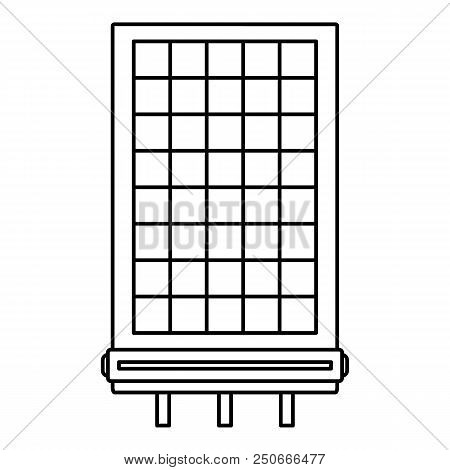 Solar Battery Icon. Outline Illustration Of Solar Battery Vector Icon For Web Design Isolated On Whi