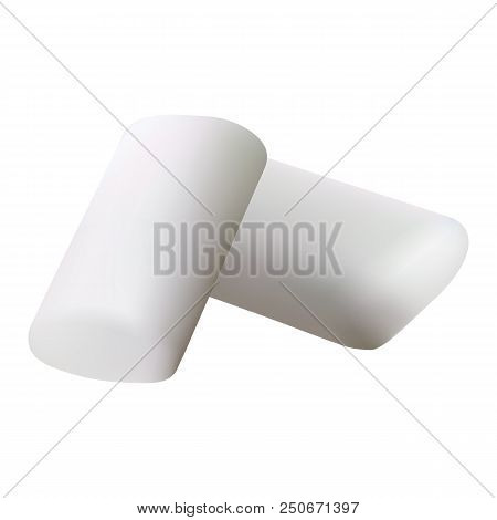 Gum Mockup. Realistic Illustration Of Gum Vector Mockup For Web Design Isolated On White Background