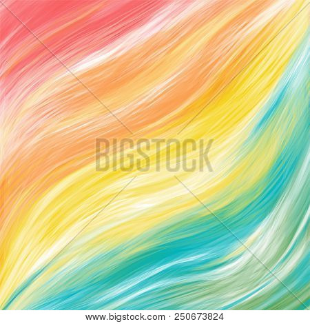 Color Brushstroke Oil Or Acrylic Paint Design Element For Presentations, Flyers, Leaflets, Postcards