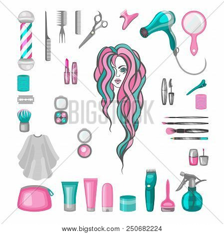 Hair Cut, Manicure, Makeup, Hair Coloring, Hairdressing, Styling Professional Beauty Tools And Equip