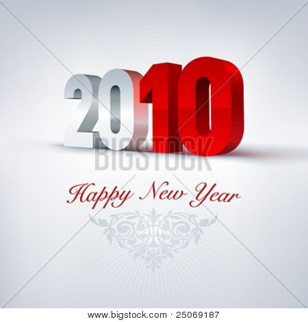 Векторные открытки 2010. Редактируемые