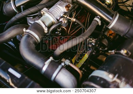 Russia, Novosibirsk - November 23, 2017: Truck Gaz 3309