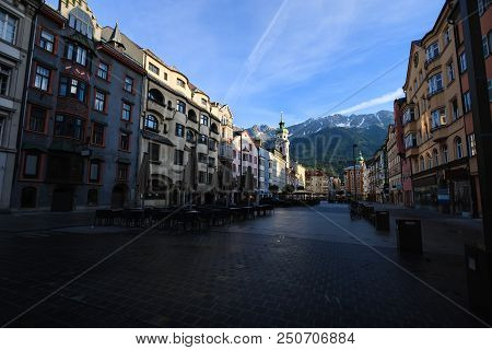 Spitalskirche Or Roman Catholic Church In Altstadt Old Town Innsbruck, Tyrol, Austria, Europe