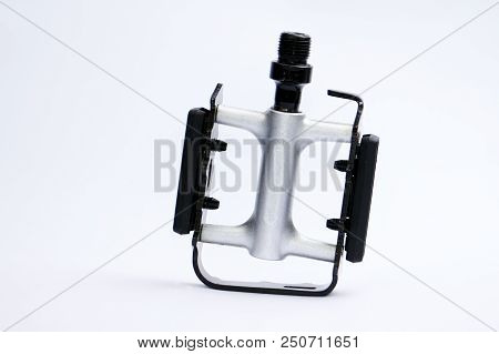 Bicycle Pedals With Reflector Isolated On White Background