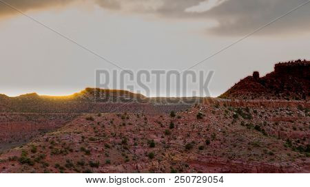Scenic views of the Utah mountain range near Kanab, Utah