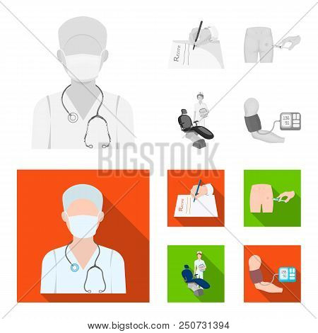 Intramuscular Injection, Prescription, Dentist, Blood Pressure Measurement. Medicineset Collection I