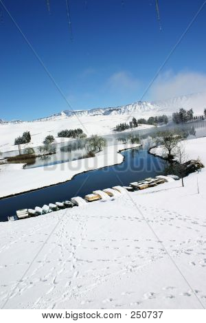 Verschneite Landschaft