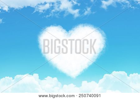 Heart Of Steam And Cloud In The Sky Among Other Clouds