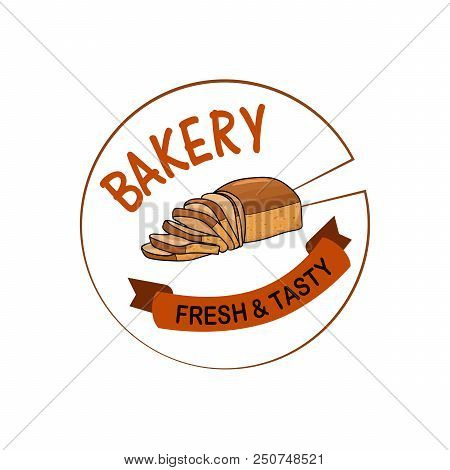 Decor For A Shop Or Cafe With Pastries, Bread, Baking. Bakery Store, Bread House, Handwritten Illust