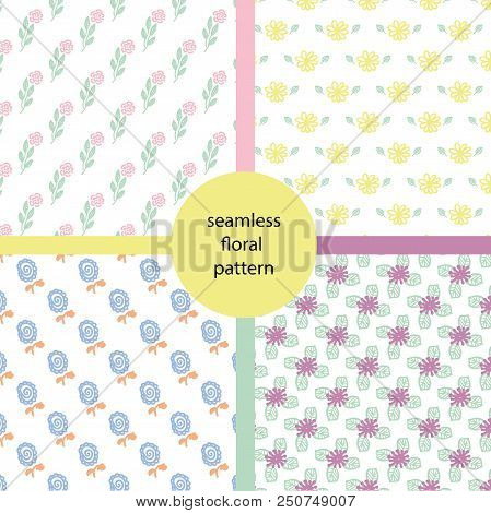 Seamless Floral Pattern/ Hand Drawn Vector Illustration