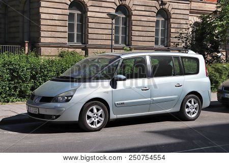 Erlangen, Germany - May 6, 2018: Renault Espace Minivan Family Car Parked In Germany. There Were 45.
