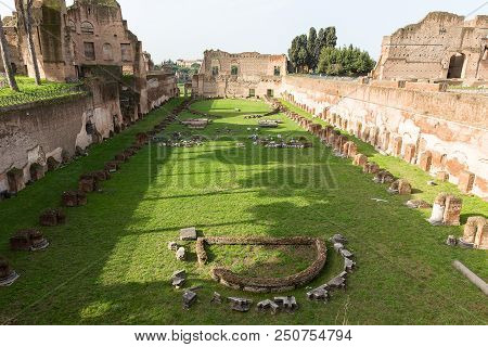 Remains Of The Ancient Stadium Of Domitian, Rome, Italy, Europe