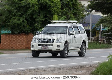Chiangmai, Thailand - June 28 2018: Private Suv Car, Isuzu Mu-7, Mu7. On Road No.1001, 8 Km From Chi