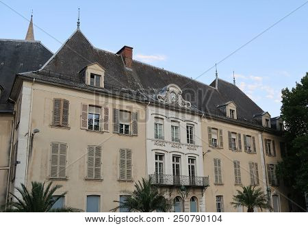 Grenoble, France - July 19, 2018: Photography Showing Some Buildings. The Photography Was Taken From
