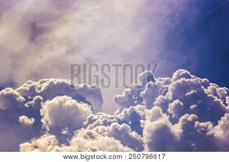 Picture Of Clouds On A Blue Background The Divine Sky
