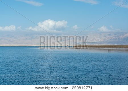 Lowest Salty Lake In World Below Sea Level Dead Sea, Full Of Minerals Near Luxury Vacation Resort Ei