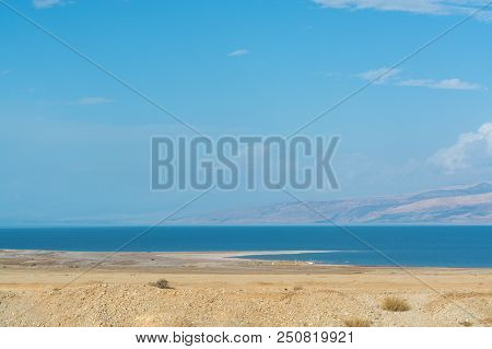 Lowest Salty Lake In World Below Sea Level Dead Sea, Full Of Minerals Near Luxury Vacation Resort Ei