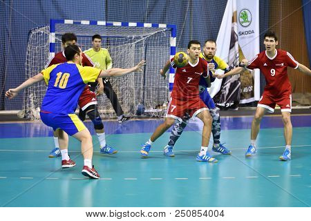Orenburg, Russia - 11-13 February 2018 Year: Boys Play In Handball