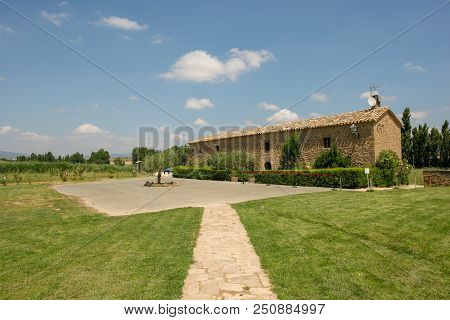 The Hermitage Of Santa Maria De Eunate On The Road To Santiago