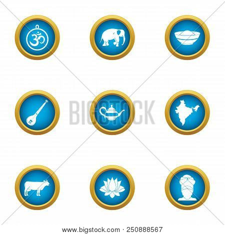 Calm Icons Set. Flat Set Of 9 Calm Vector Icons For Web Isolated On White Background