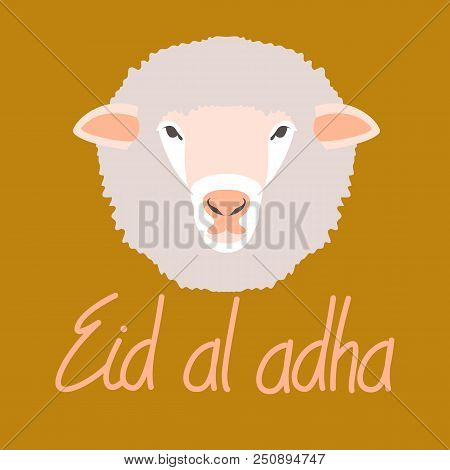 Muslim Holiday  Kurban  Bajram  Eid Al -adha Vector Illustration  Flat