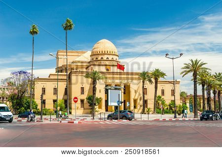 Marrakech, Morocco - June 5, 2018: Theatre Royal In Marrakech.