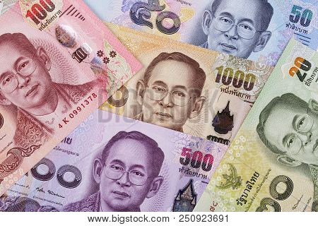 Thai Baht, A Business Background With Money From Thailand
