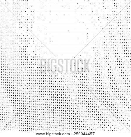 Distress Thread Used Texture. Grunge Rough Dirty Background. Shabby Black Cotton Cover. Overlay Aged