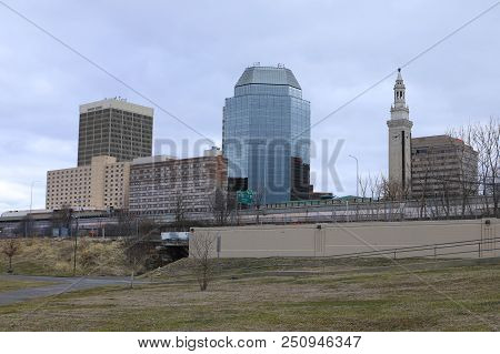 A View Of The Springfield, Massachusetts Skyline