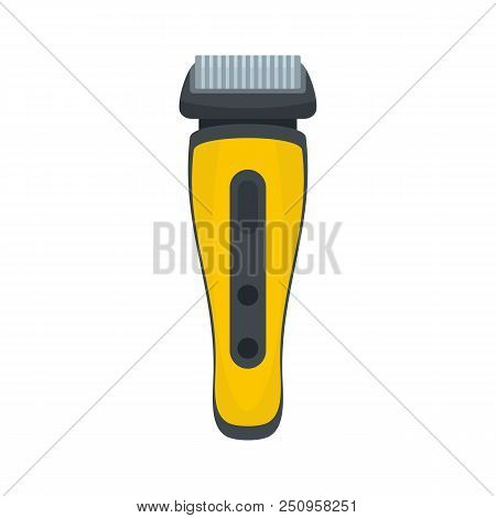 Electric Beard Razor Icon. Flat Illustration Of Electric Beard Razor Vector Icon For Web Isolated On