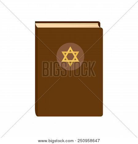 Judaism Book Icon. Flat Illustration Of Judaism Book Vector Icon For Web Isolated On White