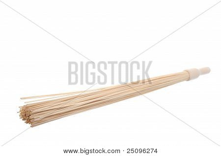 扫帚在桑拿按摩