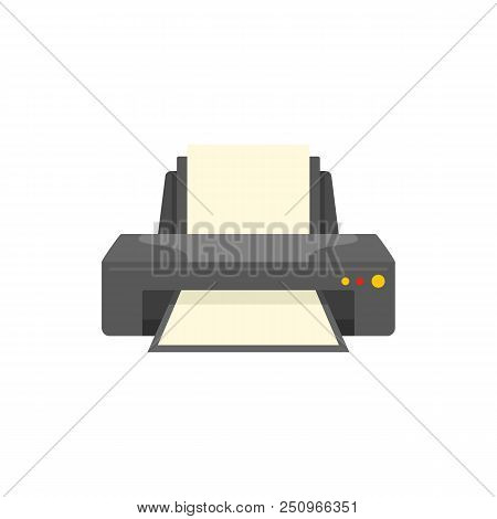 Jet Printer Icon. Flat Illustration Of Jet Printer Vector Icon For Web Isolated On White