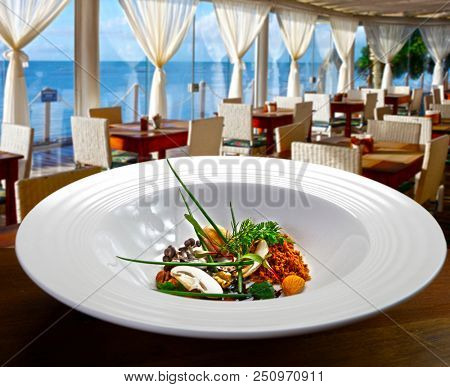 Haute cuisine at the beach restaurant