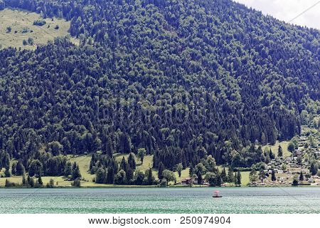Landscape At The Walchsee In Austria.